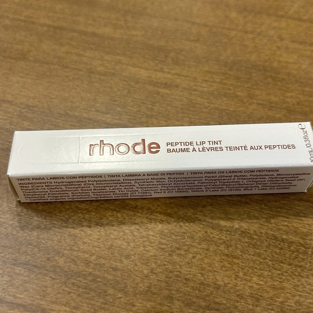 Rhode Peptide Lip Tint Cinnamon Roll Hydrating Shea Butter Lips 0.3 fl oz NIB